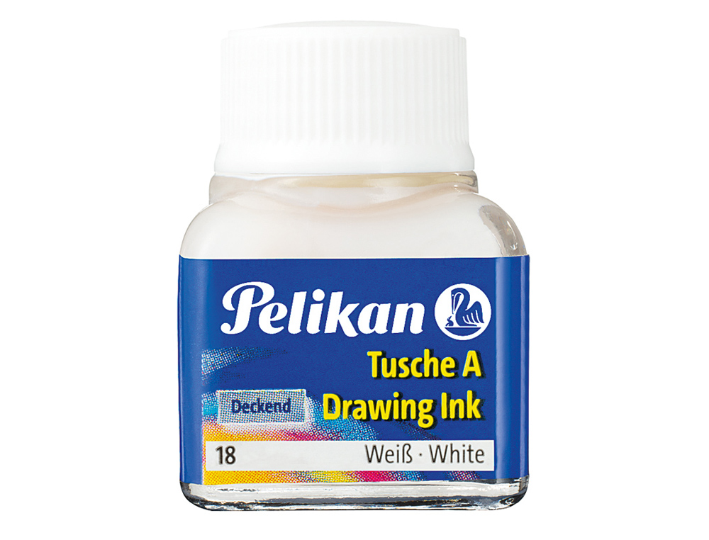 TINTA CHINA PELIKAN BLANCO BOTE DE 10 ML