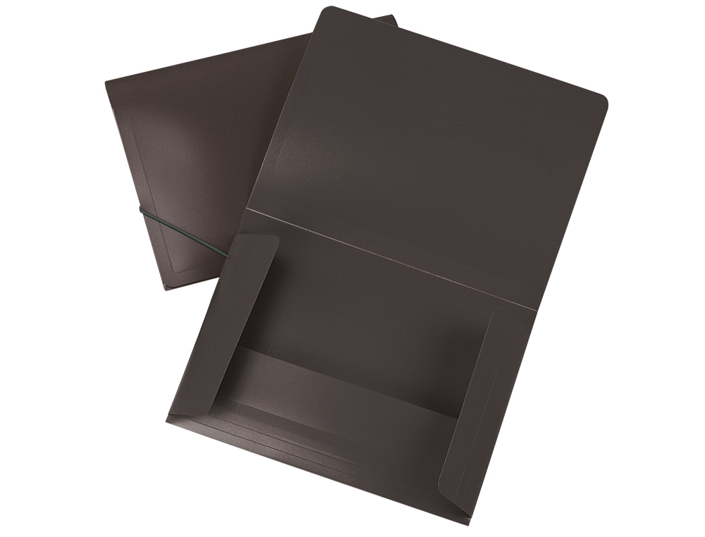 CARPETA LIDERPAPEL PORTADOCUMENTOS SOLAPAS POLIPROPILENO DIN A3 NEGRO OPACO LOMO FLEXIBLE