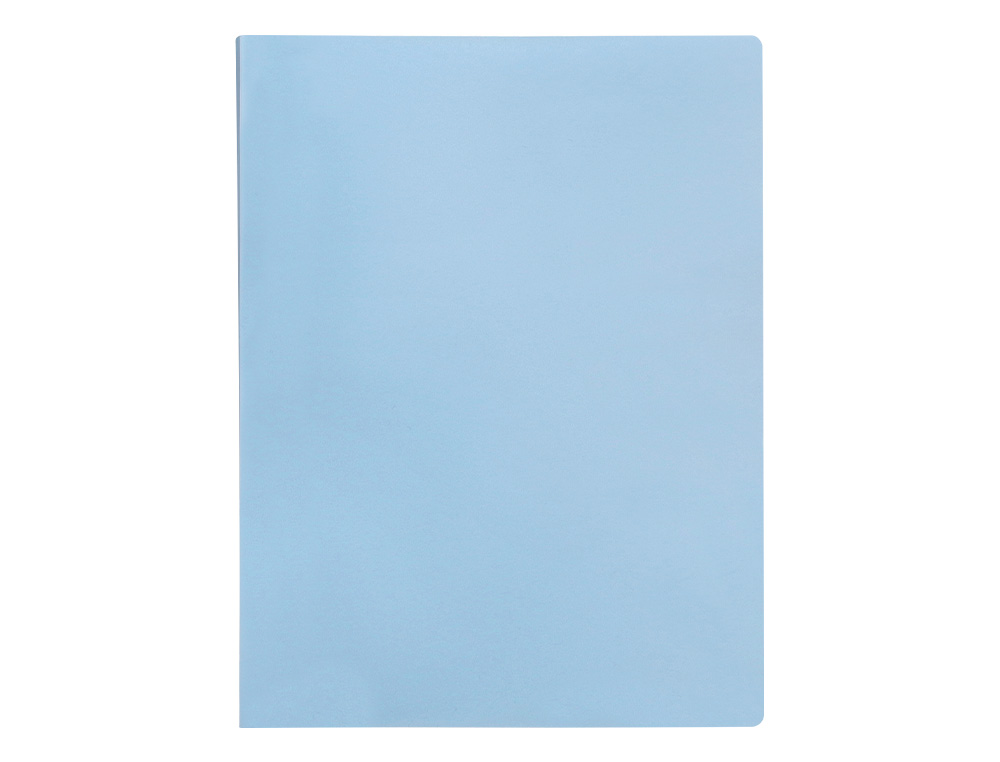 CARPETA LIDERPAPEL ESCAPARATE 40 FUNDAS POLIPROPILENO DIN A4 CELESTE OPACO