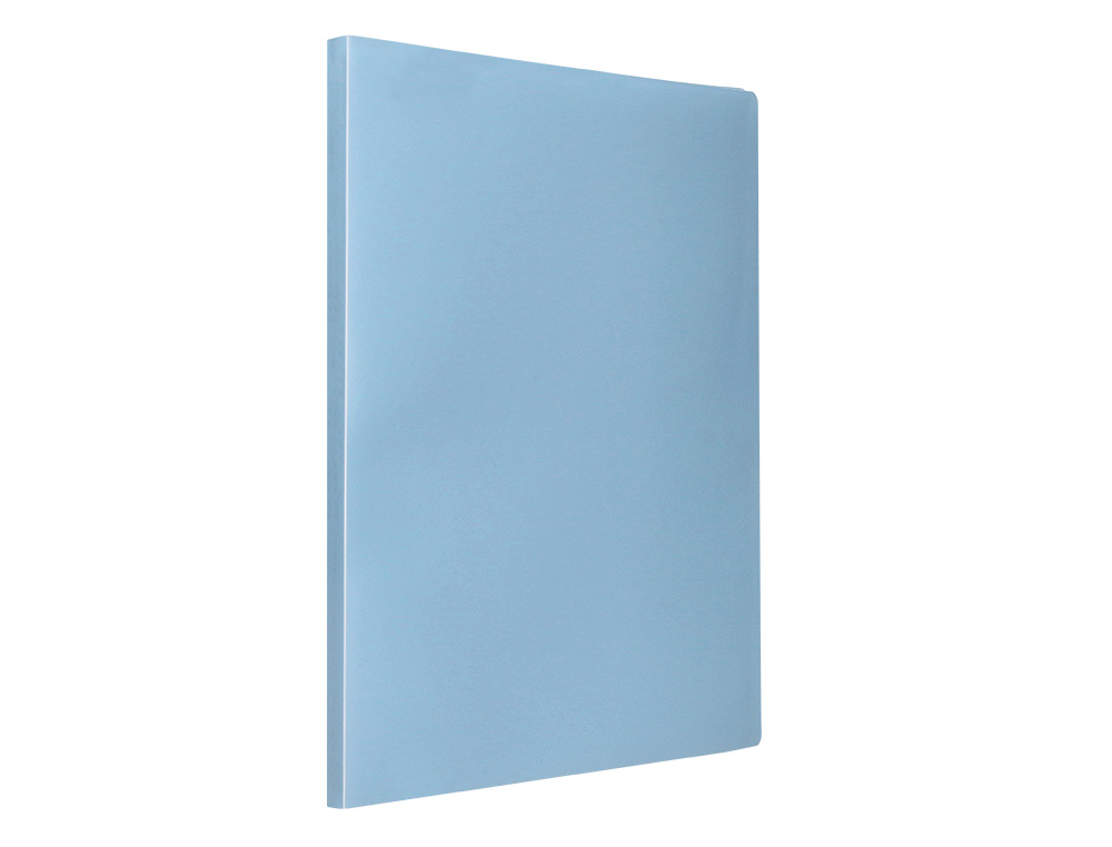 CARPETA LIDERPAPEL ESCAPARATE 40 FUNDAS POLIPROPILENO DIN A4 CELESTE OPACO