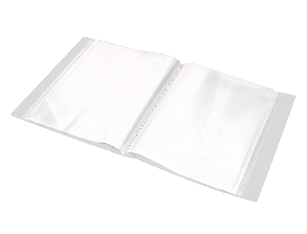 CARPETA LIDERPAPEL PERSONALIZA 100 FUNDAS POLIPROPILENODIN A4 TRANSPARENTE CON CAJETIN