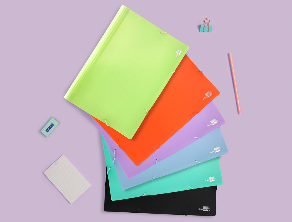 CARPETA LIDERPAPEL CLASIFICADOR FUELLE POLIPROPILENO DIN A4 VERDE OPACO 13 DEPARTAMENTOS