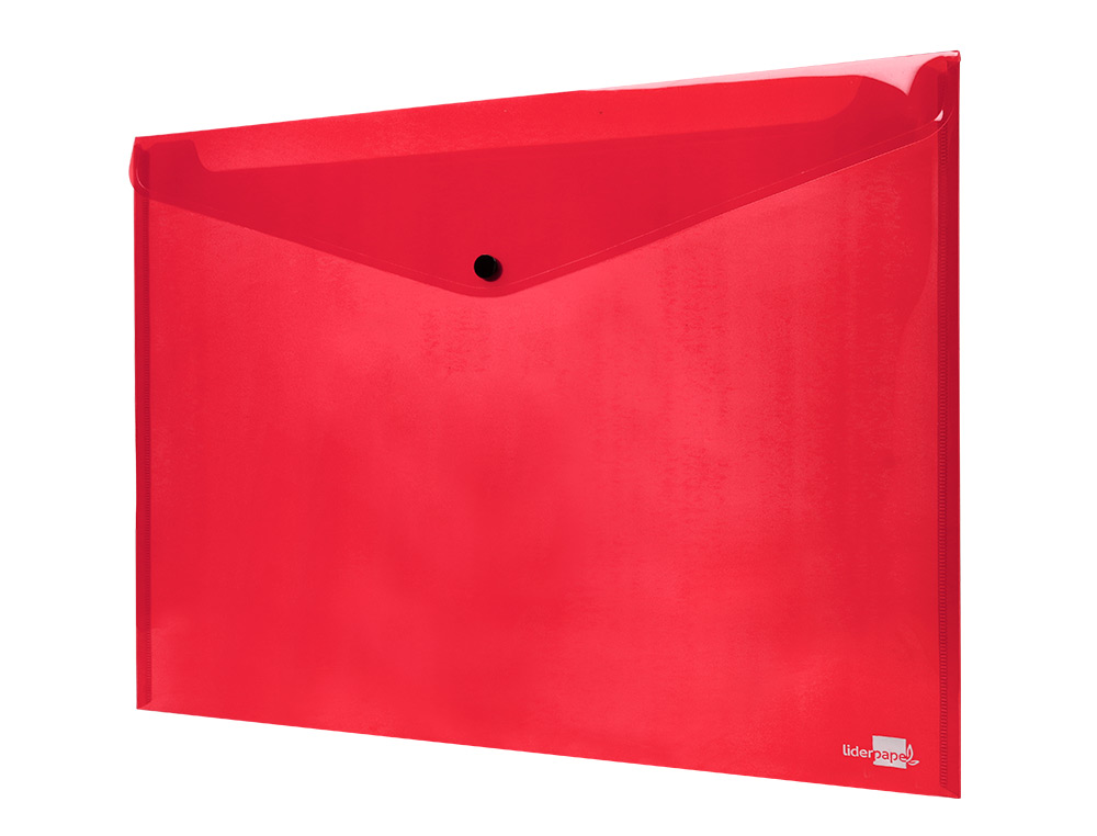 CARPETA LIDERPAPEL DOSSIER BROCHE 44243 POLIPROPILENO DIN A3 ROJO TRANSLUCIDO