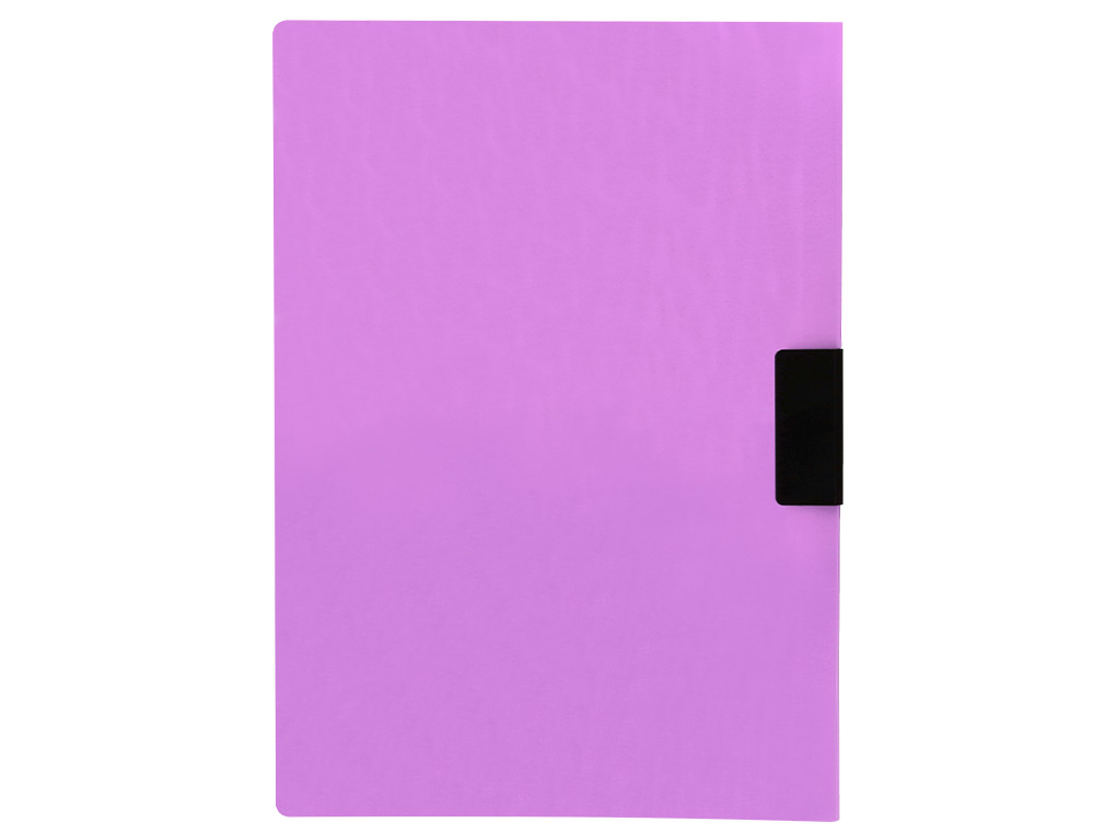 CARPETA LIDERPAPEL DOSSIER PINZA LATERAL POLIPROPILENO DIN A4 LAVANDA OPACO 30 HOJAS PINZA DESLIZANTE