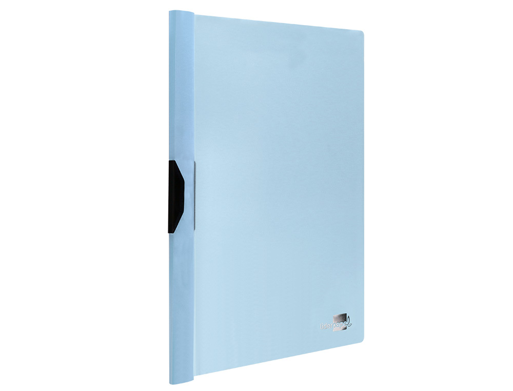 CARPETA LIDERPAPEL DOSSIER PINZA LATERAL POLIPROPILENO DIN A4 CELESTE OPACO 30 HOJAS PINZA DESLIZANTE