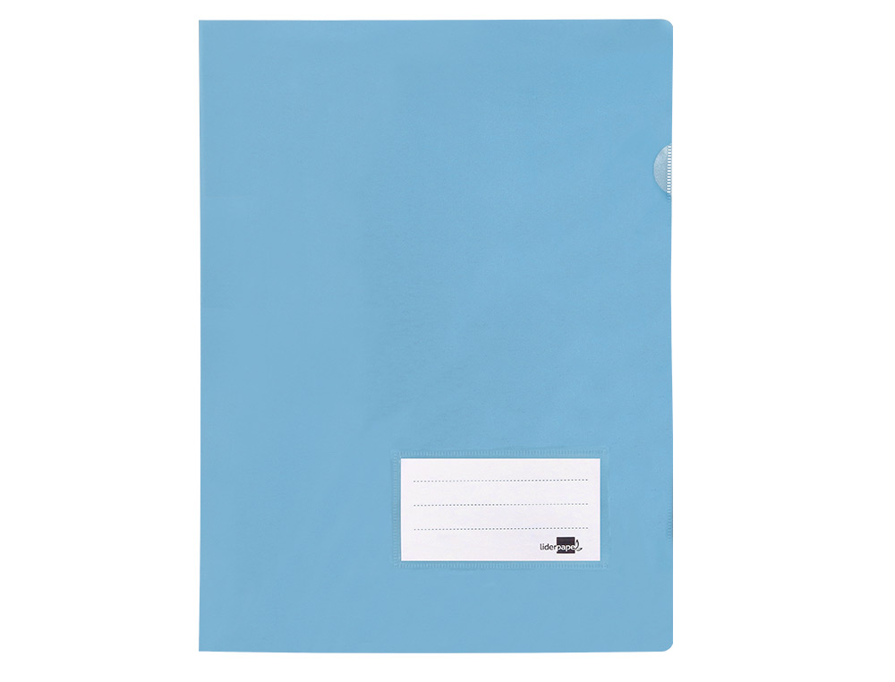 CARPETA LIDERPAPEL DOSSIER A4 UÑERO CELESTE OPACO