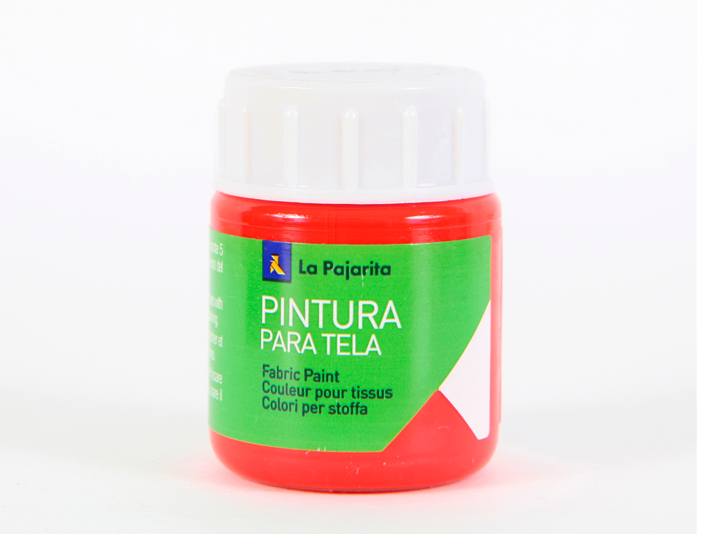 PINTURA PARA TELA LA PAJARITA ESCARLATA 25 ML