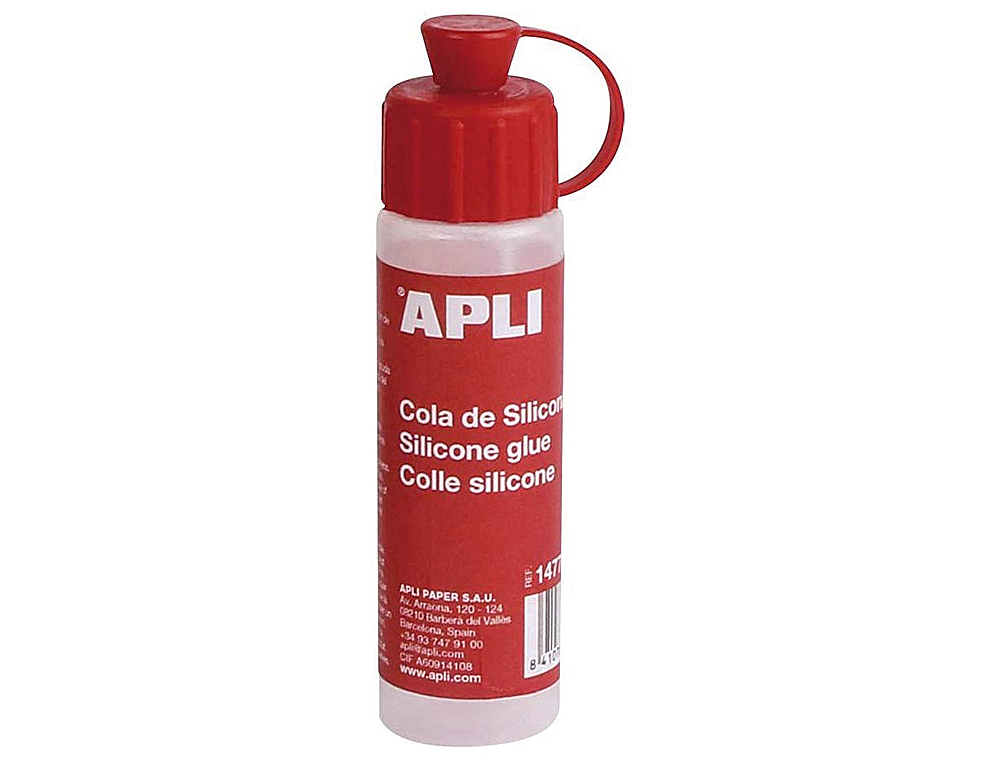 COLA DE SILICONA APLI PARA GOMA EVA BOTE DE 25 ML