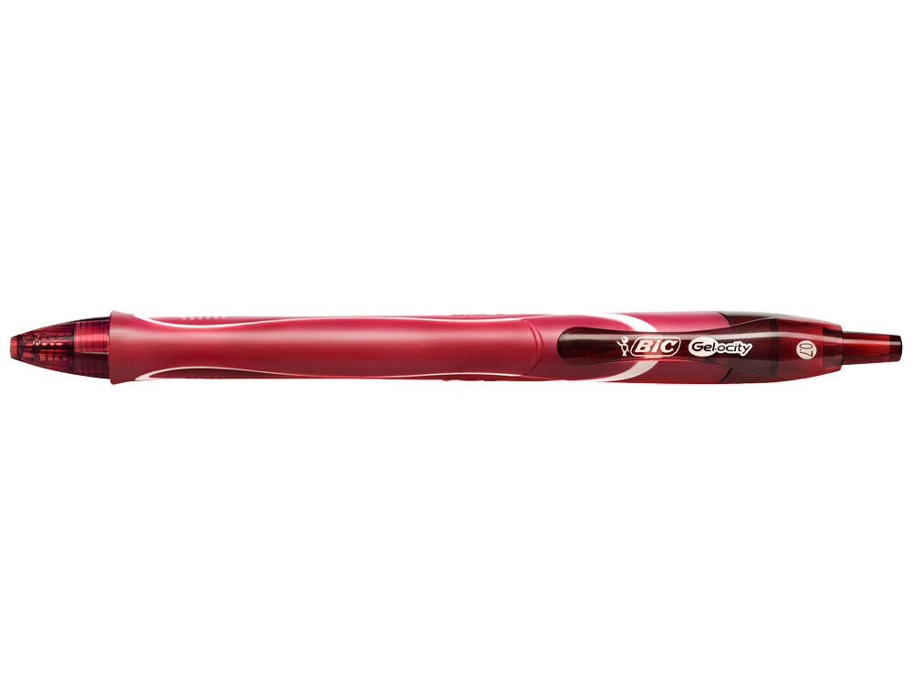 BOLIGRAFO BIC GELOCITY QUICK DRY RETRACTIL TINTA GEL ROJO PUNTA DE 0,7 MM