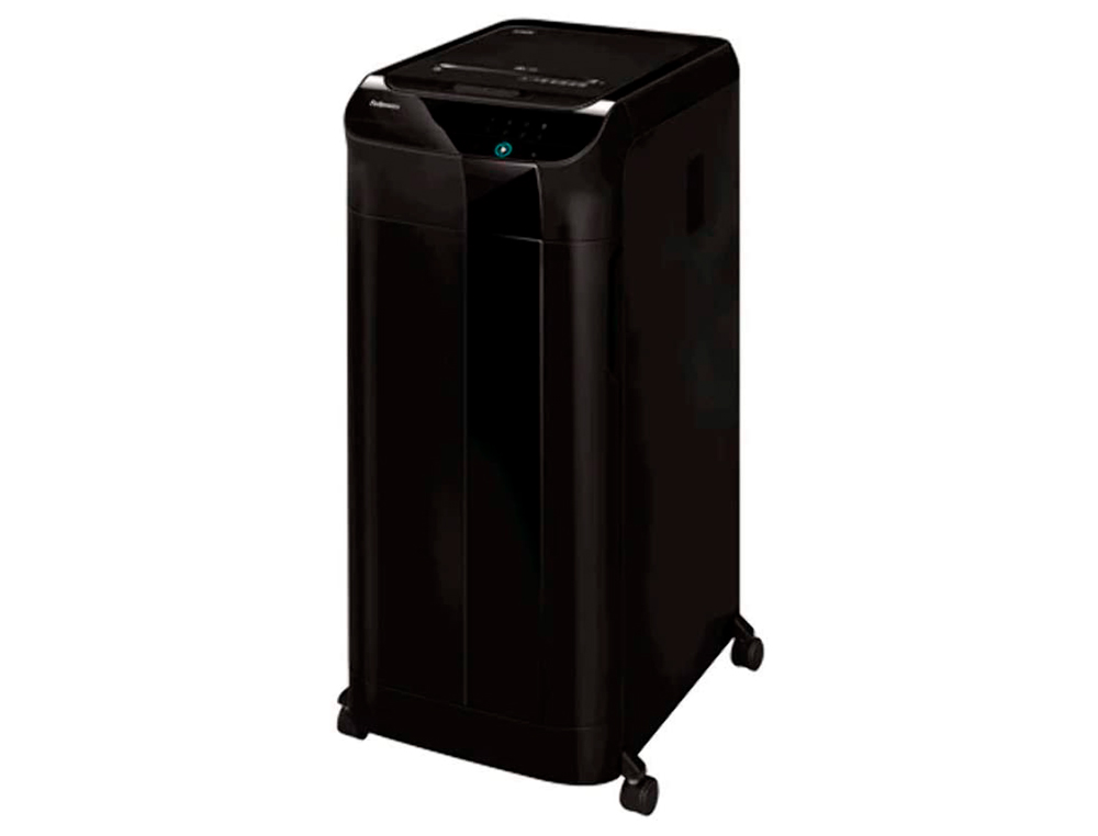 DESTRUCTORA DE DOCUMENTOS FELLOWES AUTOMAX 550C CAPACIDAD DE CORTE 550 HOJAS PARTICULAS DESTRUYE TARJETA CD