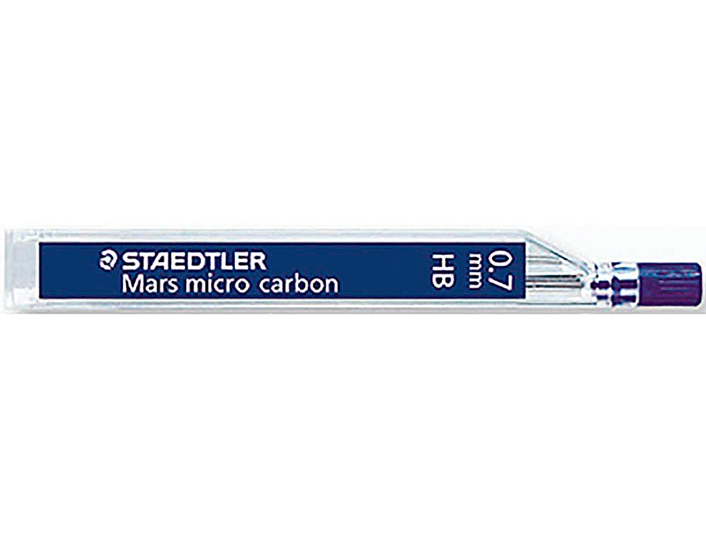 MINAS STAEDTLER MARS MICRO GRAFITO 0,7 MM H TUBO CON 12 UNIDADES