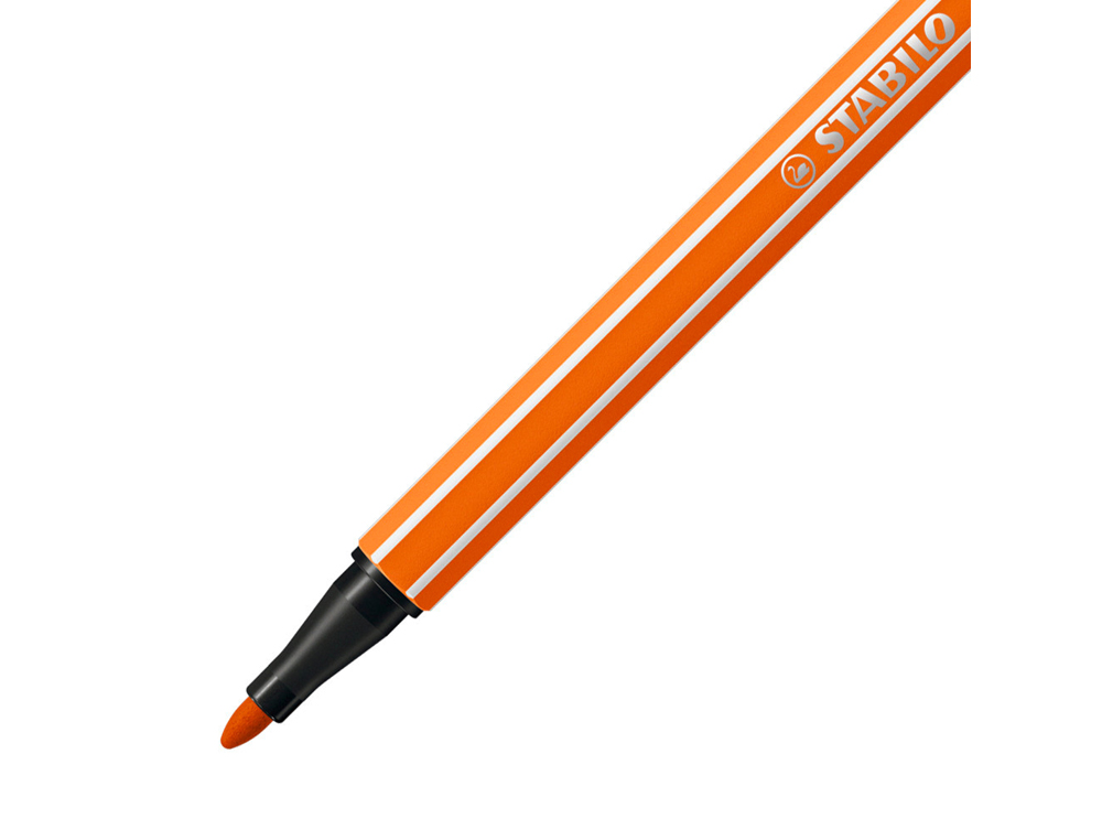 ROTULADOR STABILO ACUARELABLE PEN 68 BERMELLON PALIDO PUNTA GRUESA 1MM
