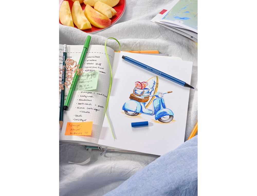 ROTULADOR STABILO ACUARELABLE PEN 68 GRIS AZULADO CLARO PUNTA GRUESA 1MM