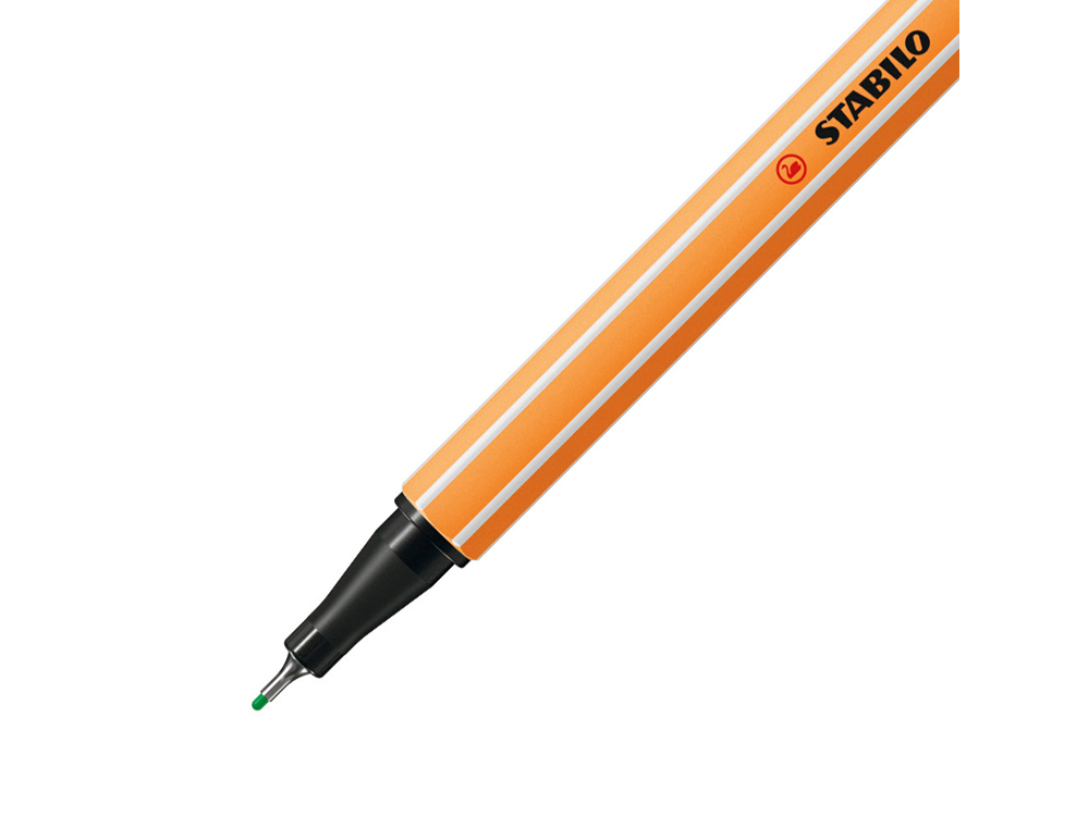 ROTULADOR STABILO PUNTA DE FIB RA POINT 88 ESMERALDA CLARO PUNTA FINA 0,4MM