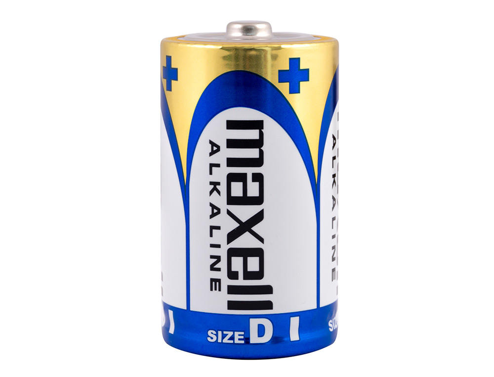 PILA MAXELL ALCALINA 1.5V TIPO D LR20 BLISTER DE 2 UNIDADES