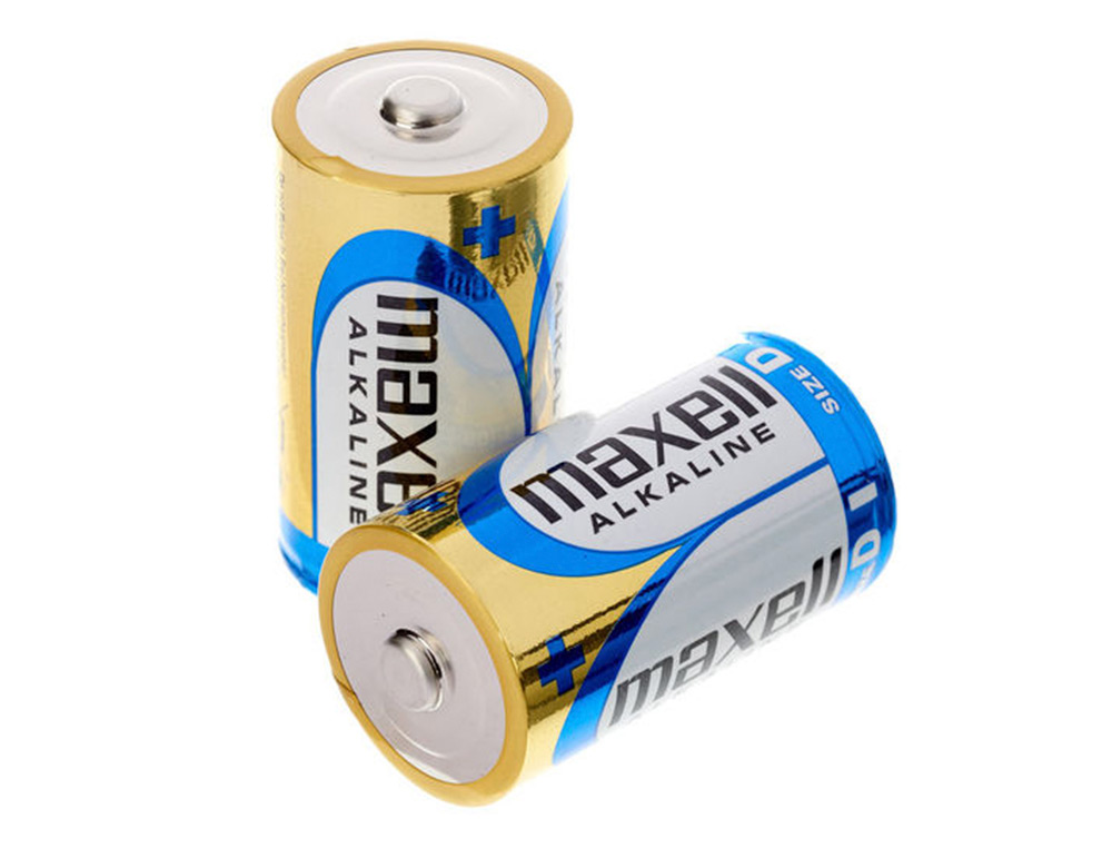 PILA MAXELL ALCALINA 1.5V TIPO D LR20 BLISTER DE 2 UNIDADES