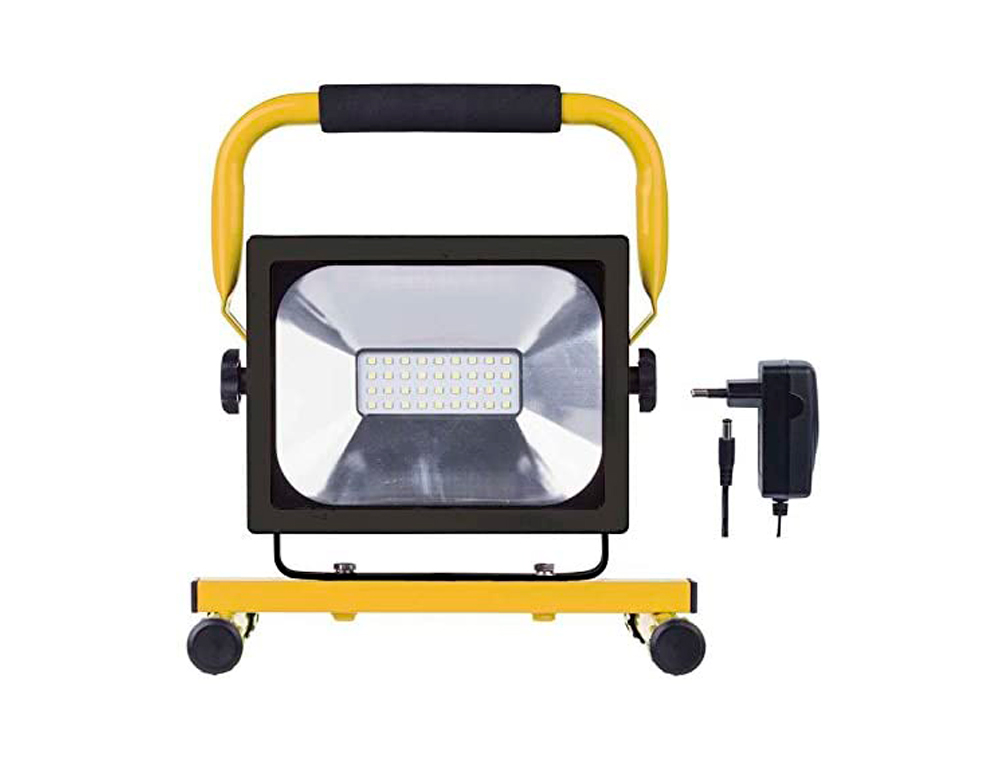 FOCO PORTATIL SUNMATIC LED EMOS 160W 1500 LUMENES 6500 KELVINK 2,5 HORAS BATERIA LI-ION 4400MAH CARGADOR