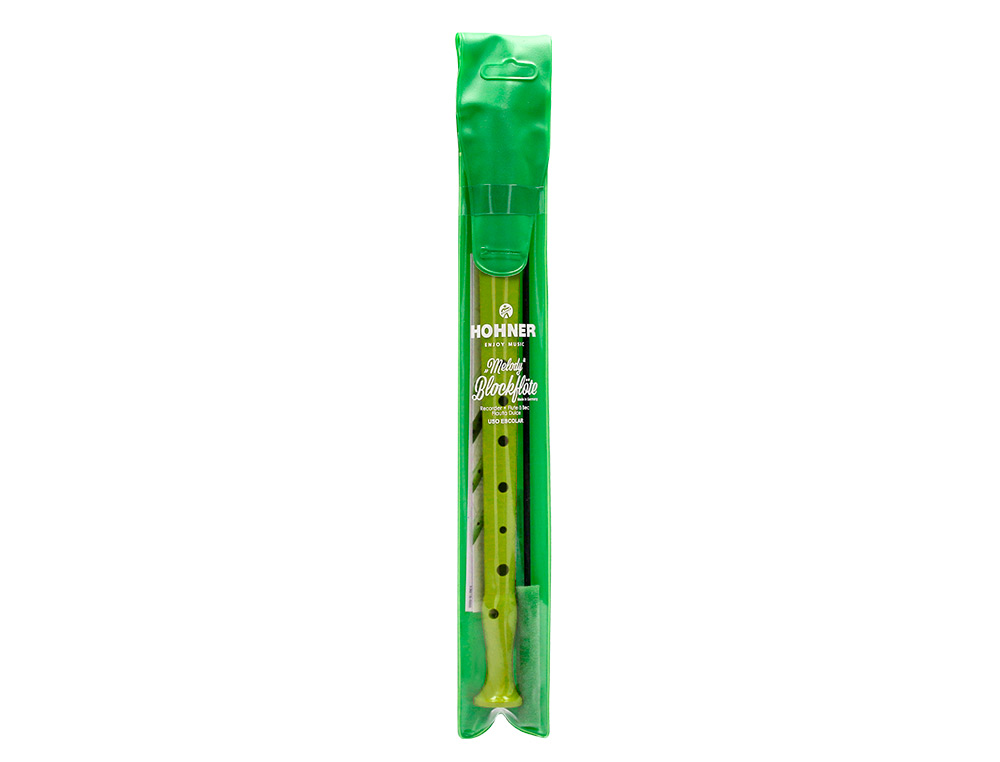 FLAUTA HOHNER 9508 COLOR VERDE FUNDA VERDE Y TRANSPARENTE
