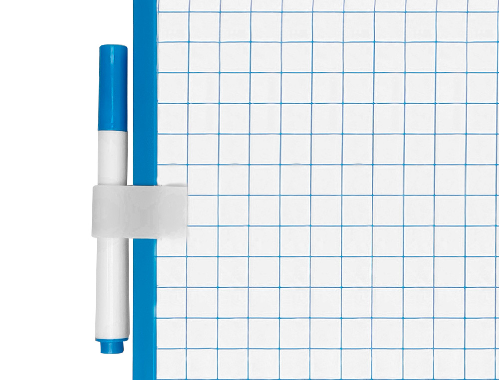 PIZARRA BLANCA LIDERPAPEL 25X35 CM CON ROTULADOR Y BORRADOR