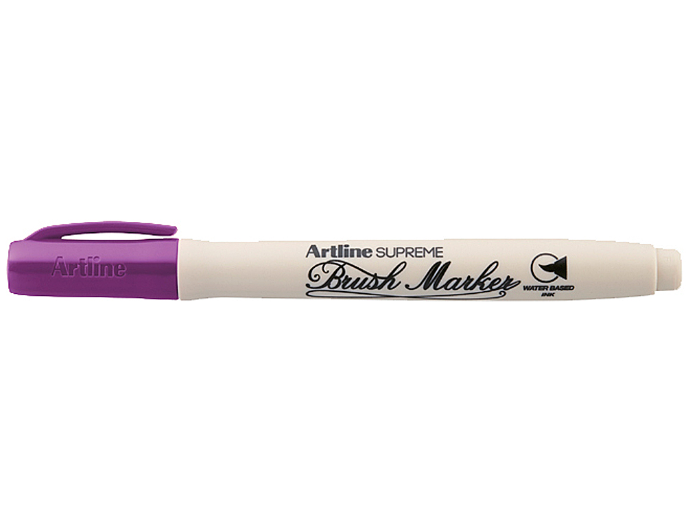 ROTULADOR ARTLINE SUPREME BRUSH PINTURA BASE DE AGUA PUNTA TIPO PINCEL TRAZO VARIABLE MAGENTA