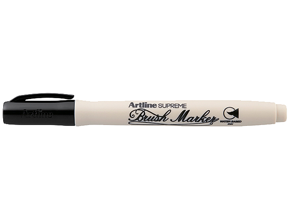 ROTULADOR ARTLINE SUPREME BRUSH PINTURA BASE DE AGUA PUNTA TIPO PINCEL TRAZO VARIABLE NEGRO