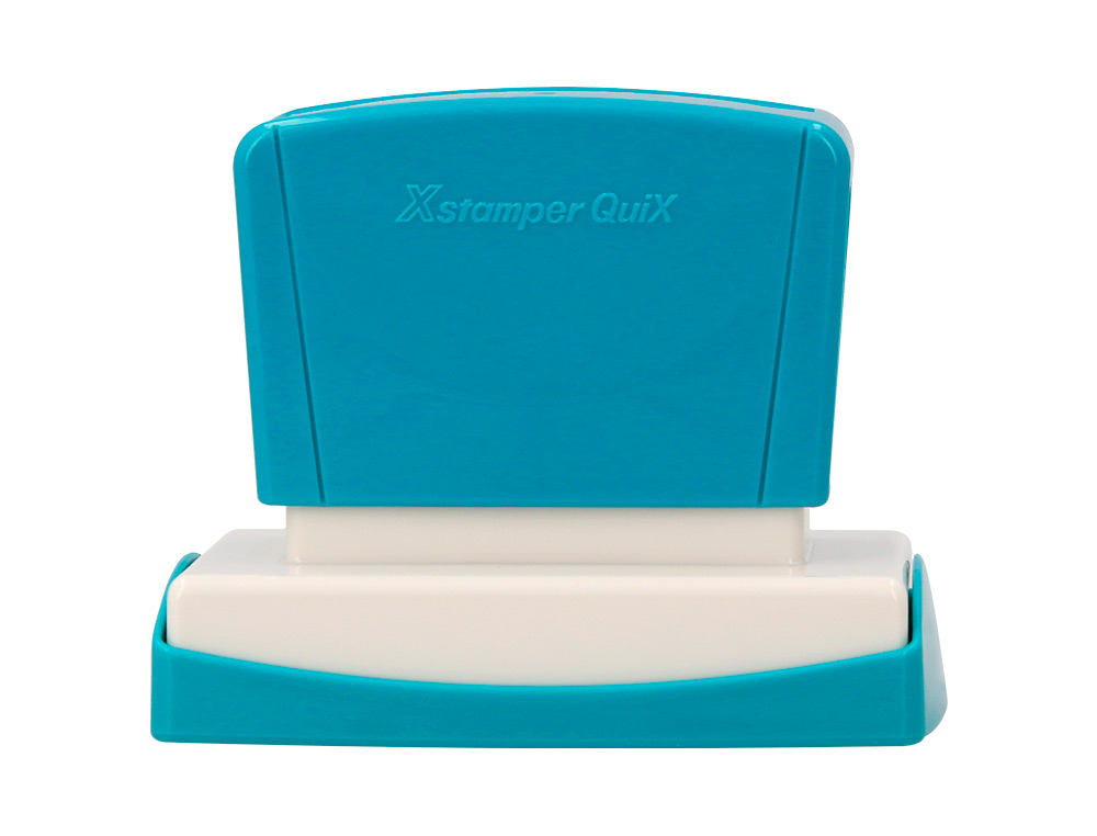 SELLO X'STAMPER QUIX PERSONALIZABLE COLOR AZUL MEDIDAS 36X61 MM Q-16