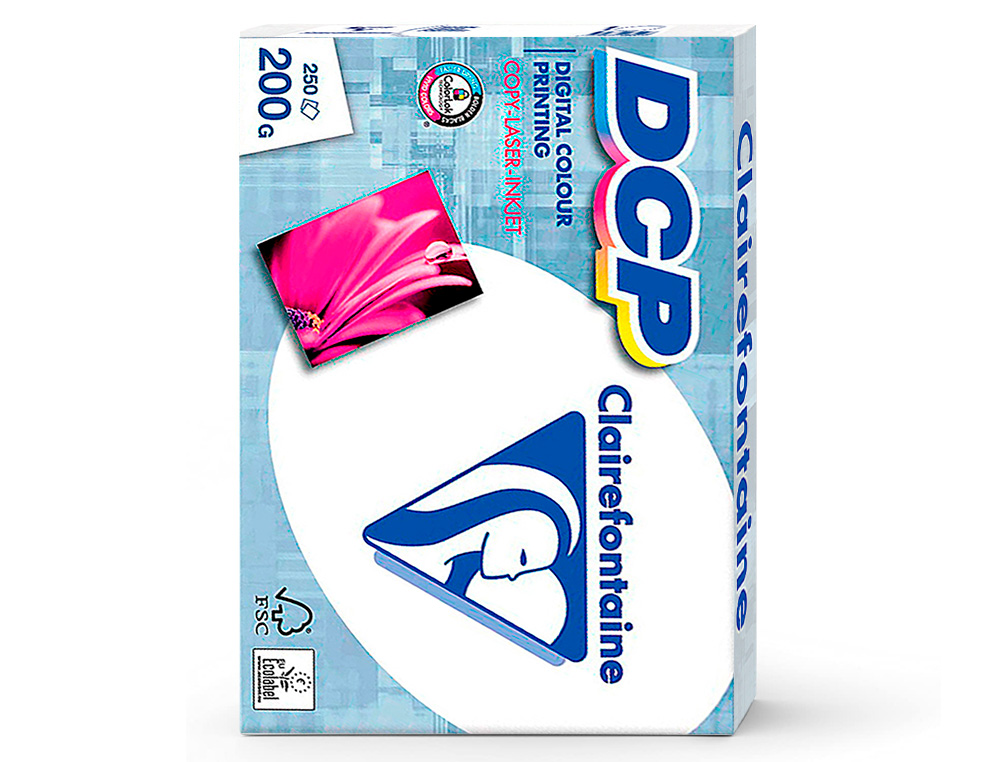 PAPEL FOTOCOPIADORA CLAIREFONTAINE DIN A4 200 GR PAQUETE DE 250 HOJAS