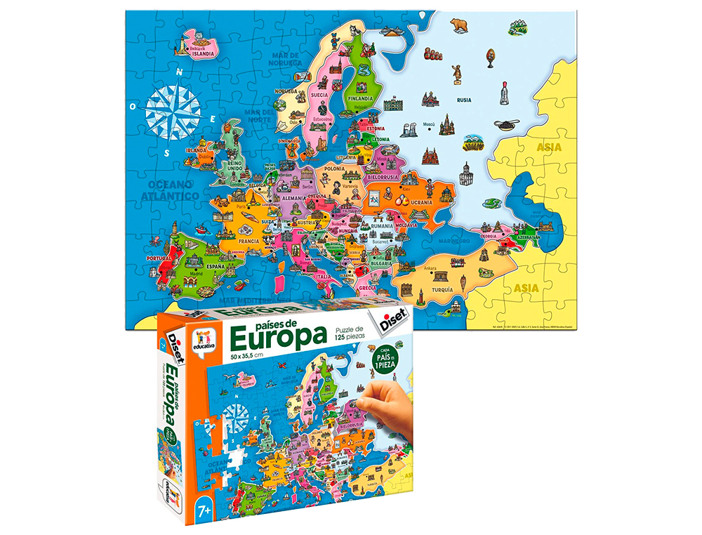 JUEGO DISET DIDACTICO PAISES DE EUROPA