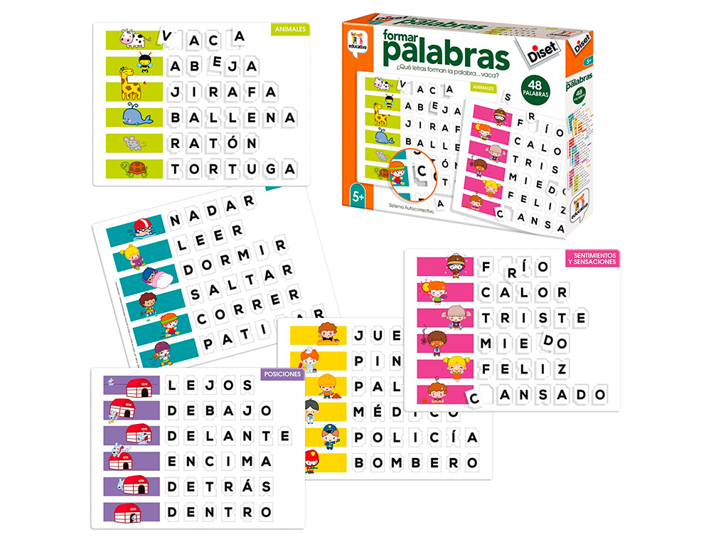JUEGO DISET DIDACTICO FORMAR PALABRAS