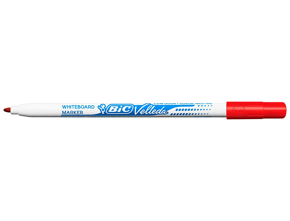 ROTULADOR BIC VELLEDA FINO PARA PIZARRA ROJO PUNTA REDONDA 1 MM