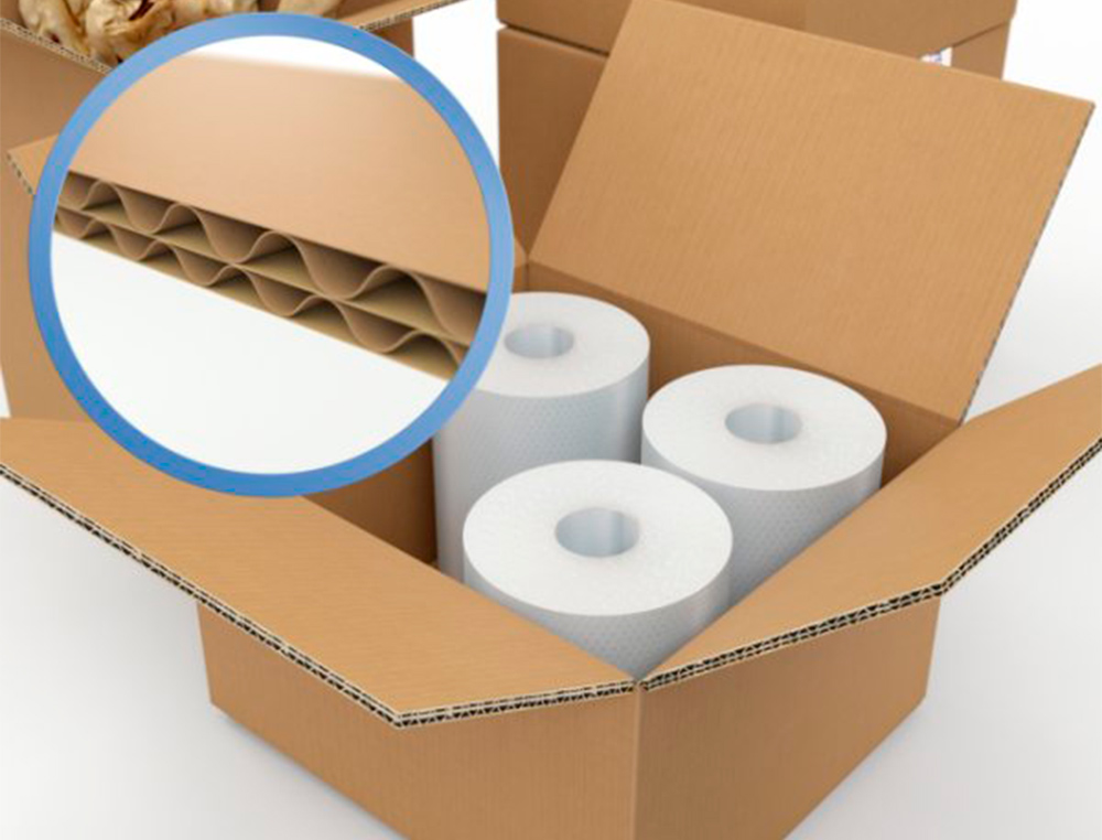 CAJA PARA EMBALAR Q-CONNECT AMERICANA ULTRA RESISTENTE CARTON RECICLADO CANAL DOBLE 7MM COLOR KRAFT 304X150X217 MM