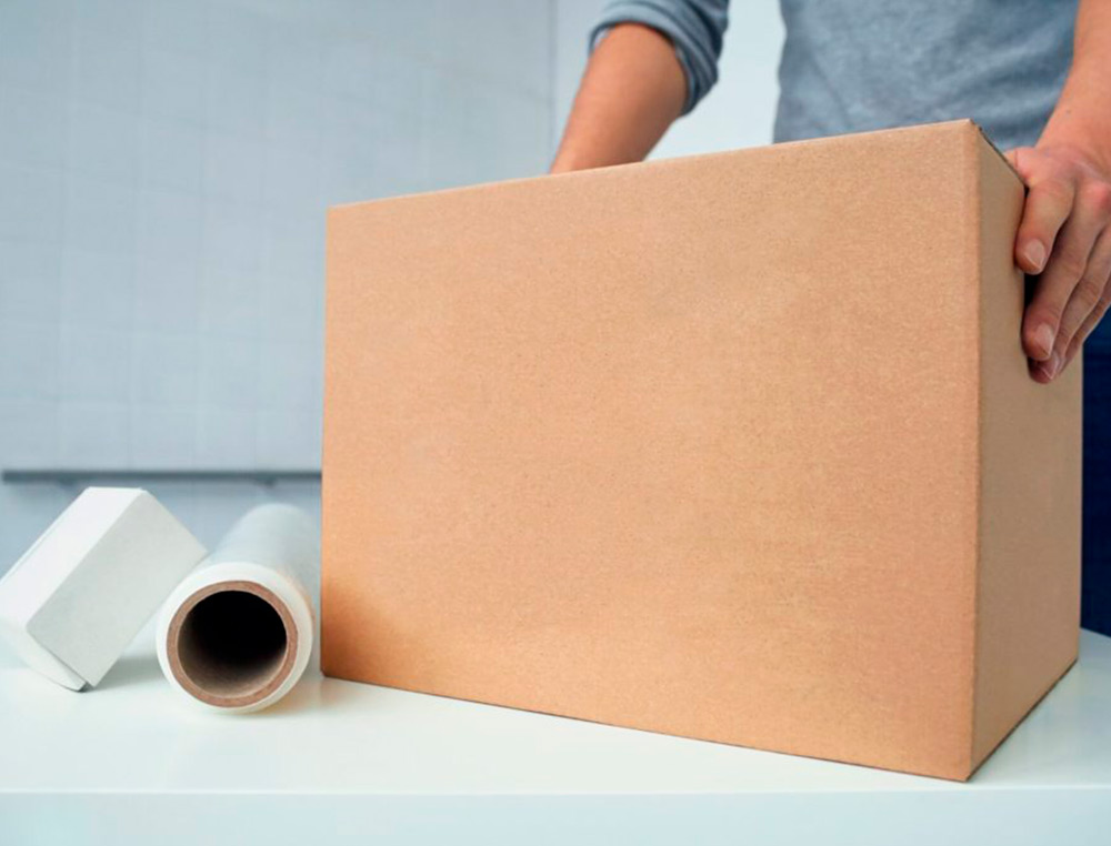 CAJA PARA EMBALAR Q-CONNECT AMERICANA ULTRA RESISTENTE CARTON RECICLADO CANAL DOBLE 7MM COLOR KRAFT 304X150X217 MM