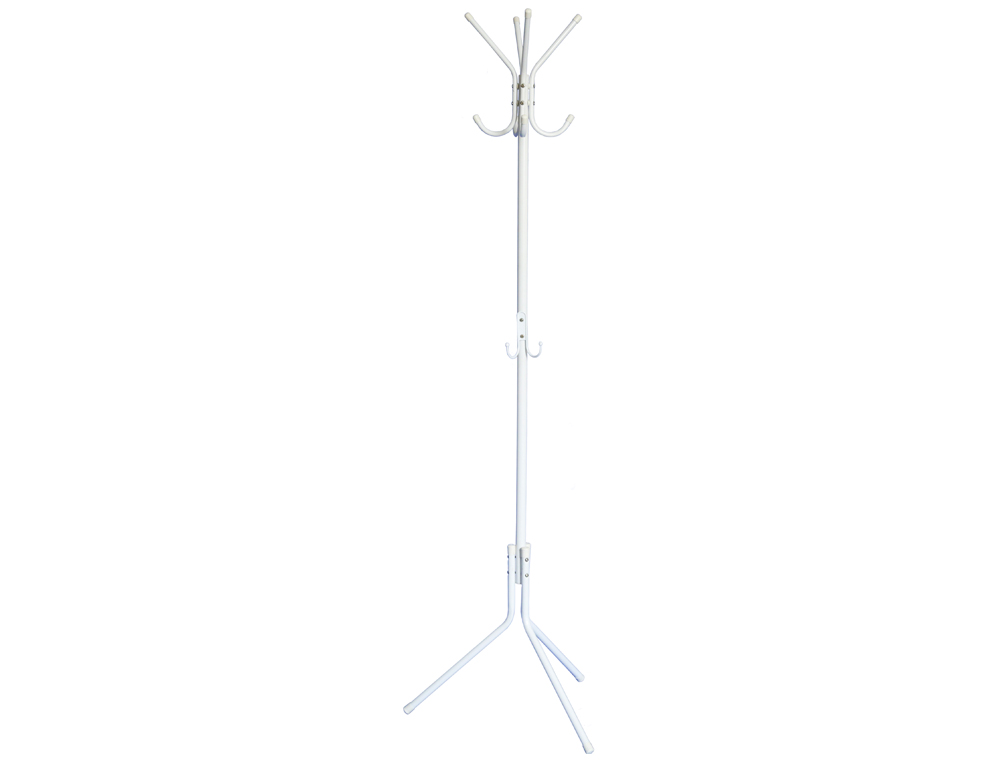 PERCHERO METALICO Q-CONNECT BLANCO 8 COLGADORES 173X51 CM