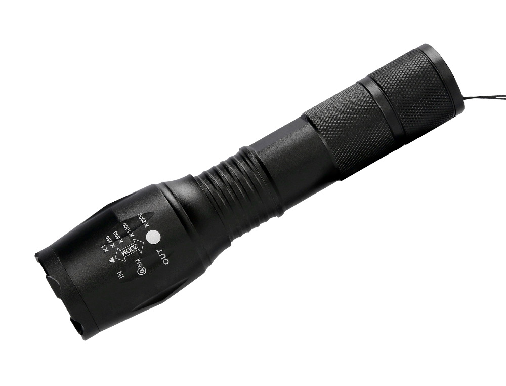LINTERNA Q-CONNECT TELESCOPICA ALUMINIO 5W MODO ALUMBRADO ALTO MEDIO BAJO ESTROBOSCOPIO SOSAPAGADO 3 PILAS AAA