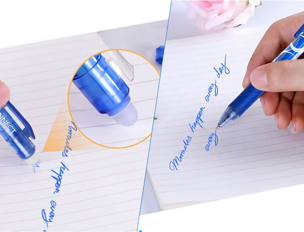 BOLIGRAFO Q-CONNECT RETRACTIL BORRABLE 0,7 MM COLOR AZUL