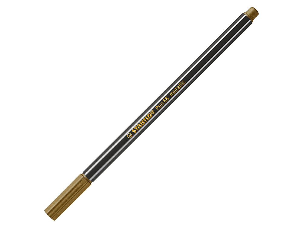 ROTULADOR STABILO ACUARELABLE PEN 68 METALICO ORO PUNTA GRUESA 1MM