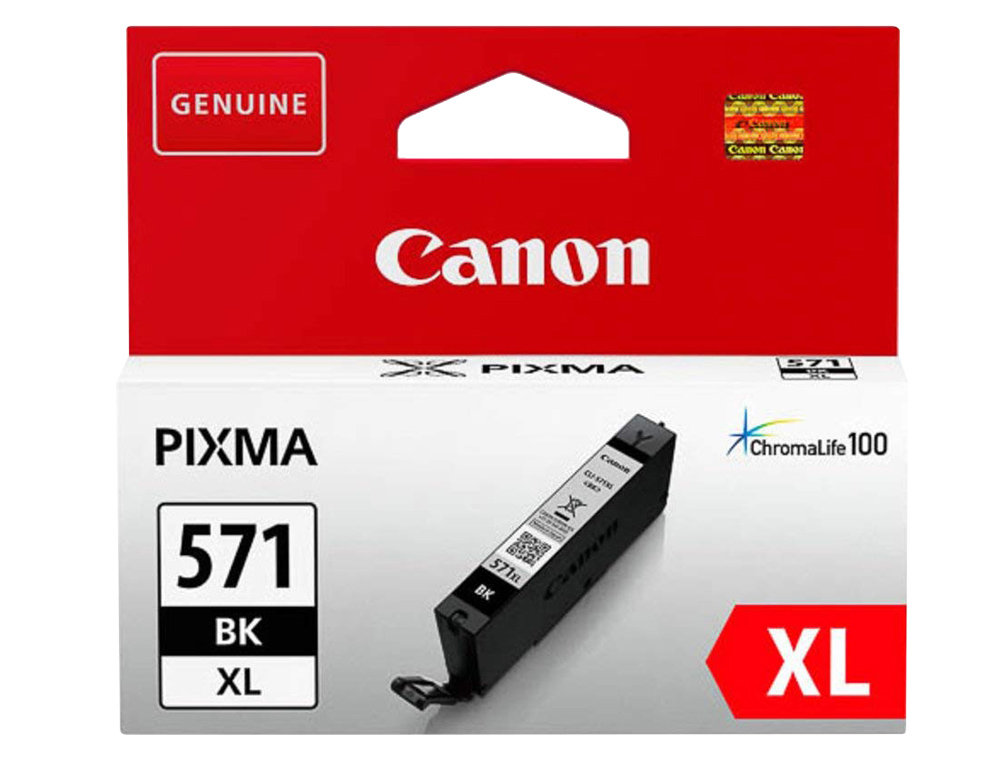 INK-JET CANON CLI-571BK XL PIXMA TS5051 / 5053 / 5055 / 6050 / 6051 / 6052 / 8051 / 8052 / 9050 / 9055 NEGRO 4425
