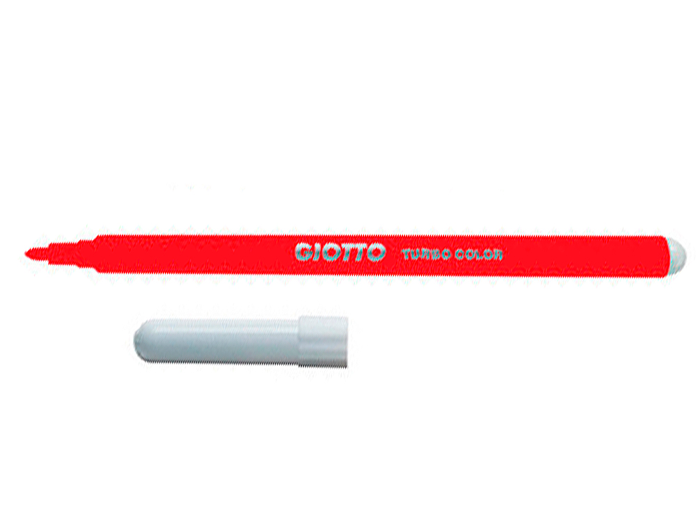 ROTULADOR GIOTTO TURBO COLOR LAVABLE CON PUNTA BLOQUEADA UNICOLOR ROJO