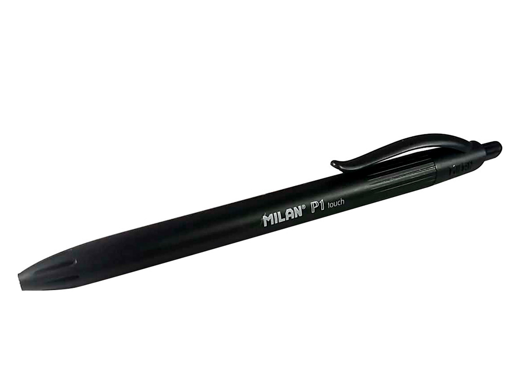 BOLIGRAFO MILAN P1 RETRACTIL 1 MM TOUCH NEGRO