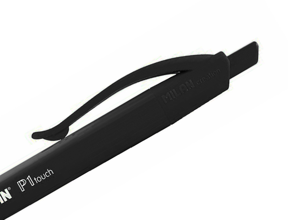 BOLIGRAFO MILAN P1 RETRACTIL 1 MM TOUCH NEGRO
