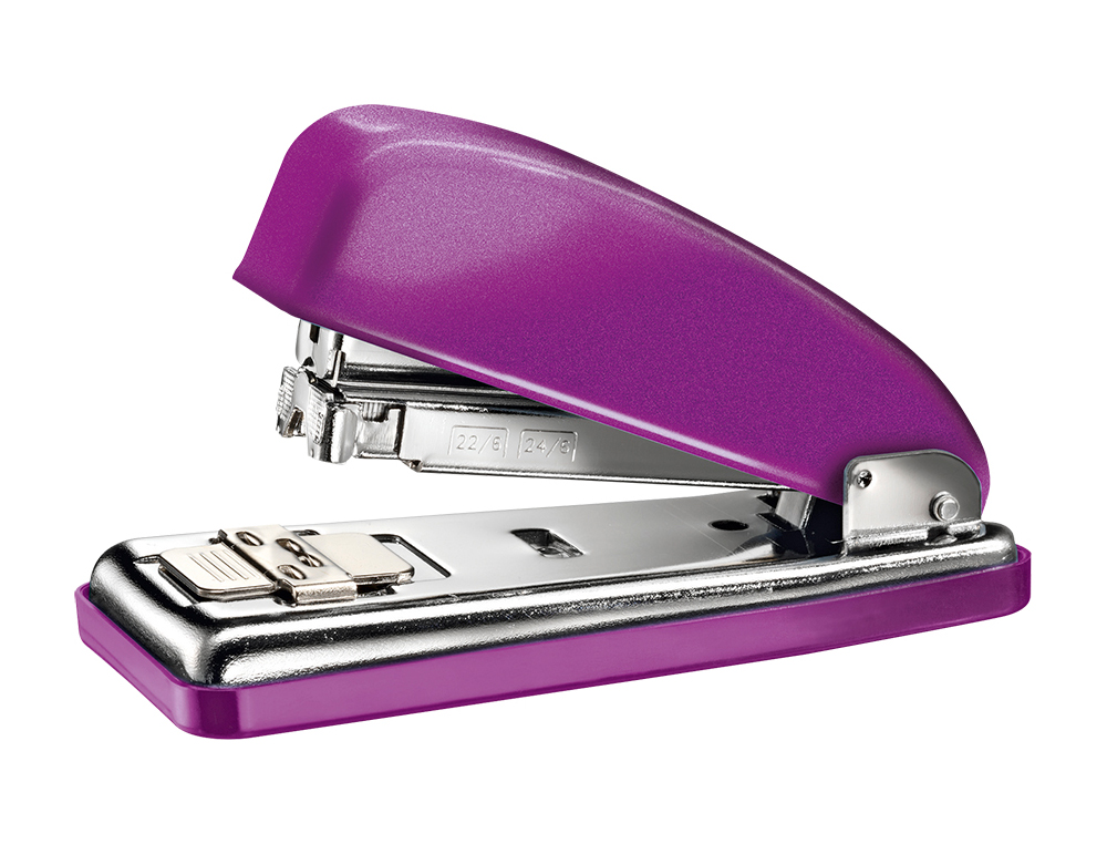 GRAPADORA PETRUS 226 CLASSIC WOW VIOLETA METALIZADO CAPACIDAD 30 HOJAS EN BLISTER