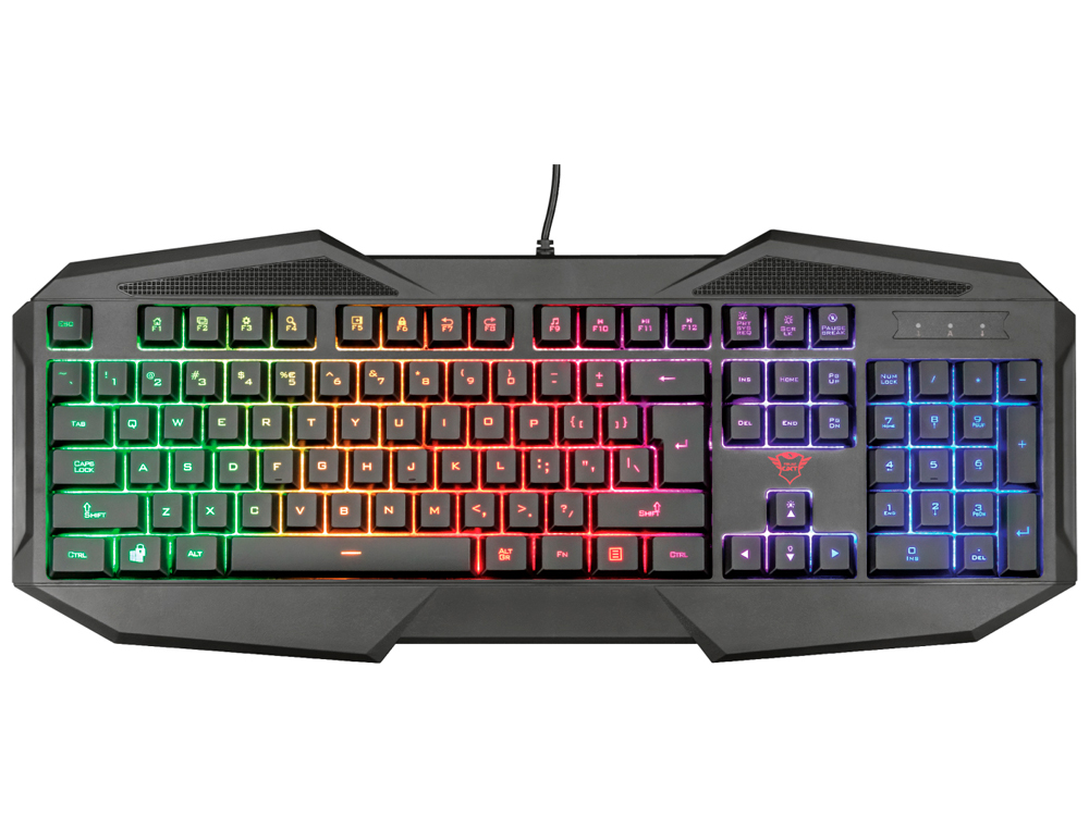 TECLADO TRUST GXT 830-RW AVONN GAMING ILUMINACION RAINBOW USB 2.0 CABLE 1,4 M