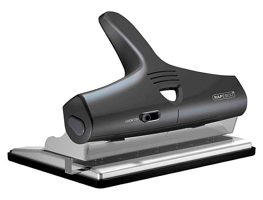 TALADRADOR RAPESCO ALU 95 NEGRO AJUSTABLE 2,3 Y 4 TALADROS CAPACIDAD 32 HOJAS