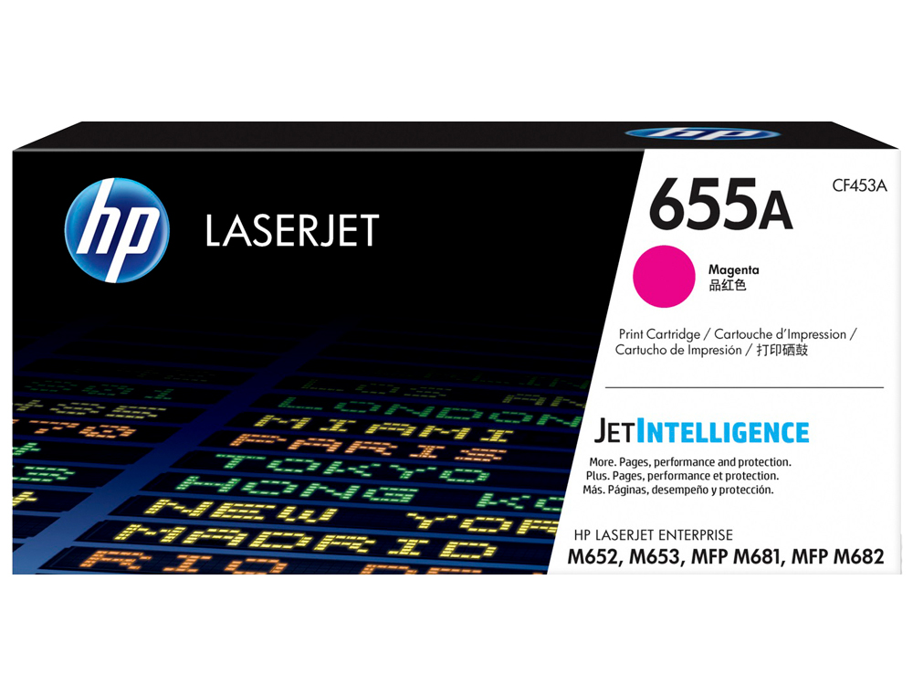 TONER HP 655A LASERJET M652 / M653 / MFP M681 / MFP M682 MAGENTA 10500 PAGINAS