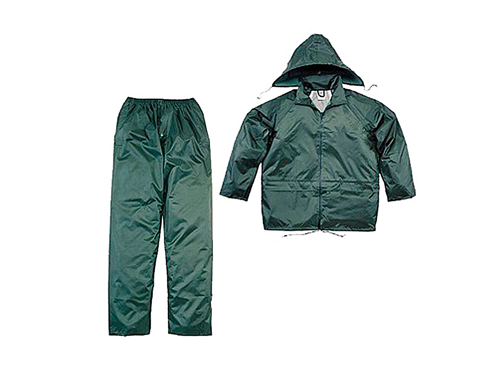 CONJUNTO DE LLUVIA DELTAPLUS 400 POLIESTER/PVC VERDE TALLA XL