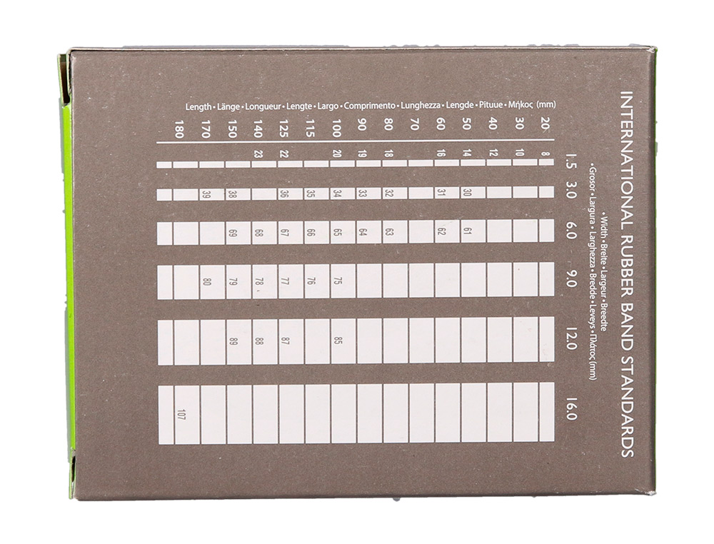 GOMILLAS ELASTICAS Q-CONNECT 100 GR 100X3 MM NUMERO 34