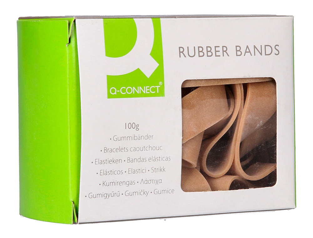 BANDAS ELASTICAS Q-CONNECT 100 GR 70X5 MM NUMERO 7