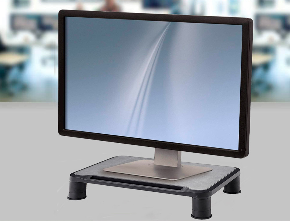 SOPORTE Q-CONNECT PARA MONITOR AJUSTABLE EN ALTURA 380X240X112 MM