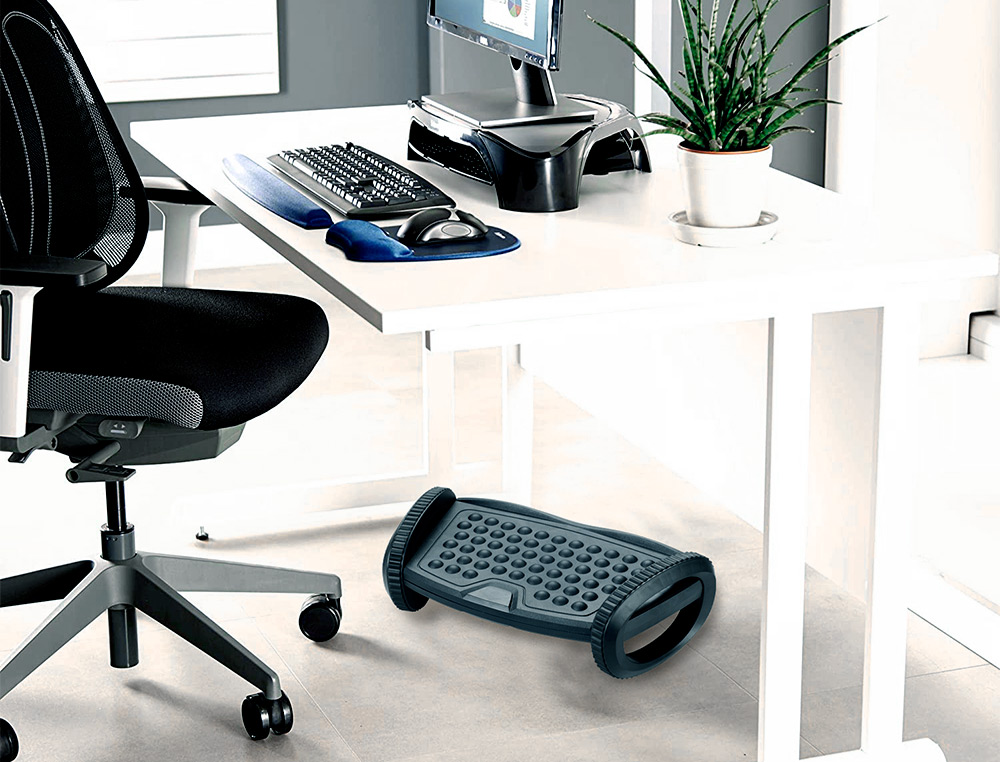 REPOSAPIES Q-CONNECT CON FUNCION DE BALANCEO 2 ALTURAS 417X225X135 MM