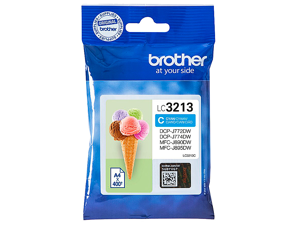 INK-JET BROTHER LC3213 DCP-J572 / DCP-J772 / DCP-J774 / MFC-J890 / MFC-J895 CIAN 400 PAG